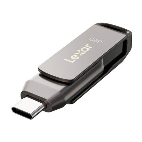 Lexar | 2-in-1 Flash Drive | JumpDrive Dual Drive D400 | 32 GB | USB 3.1 | Grey - 4
